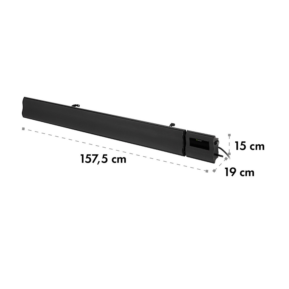 Cosmic Beam Smart 24 Інфрачервоний нагрівач 2400 Вт Керування через застосунок Пульт дистанційного Рівне - фото 10