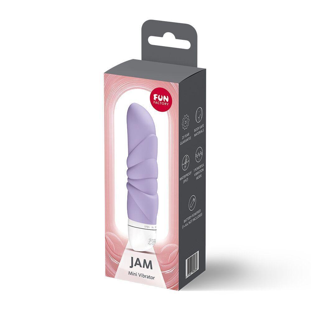 Мини-вибратор Fun Factory JAM Purple, подходит для клитора, рельефный Sex Aura Киев - изображение 4