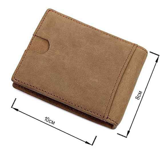 Зажим для денег Vintage 14532 из натуральной кожи Коричневый Киев