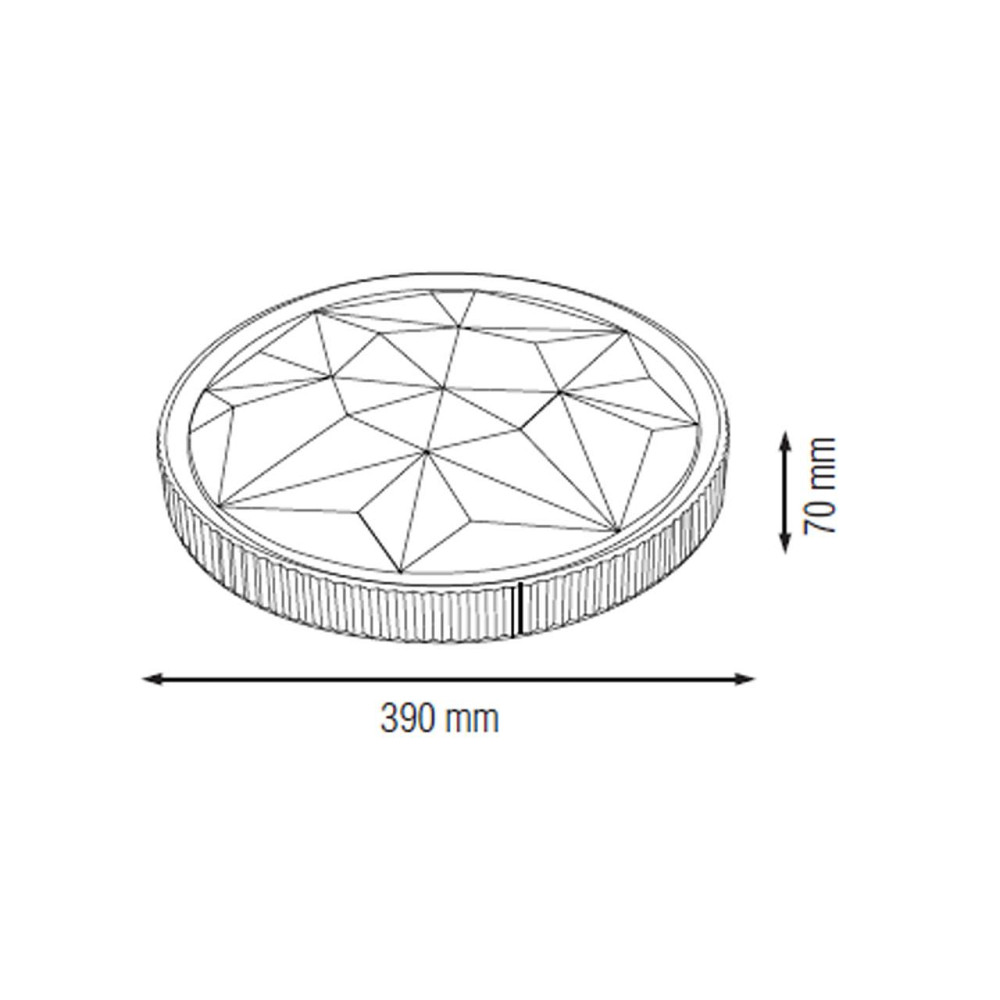 Світильник накладний "AZTEC-36" 36 W 6400 K (білий) Одеса - фото 2