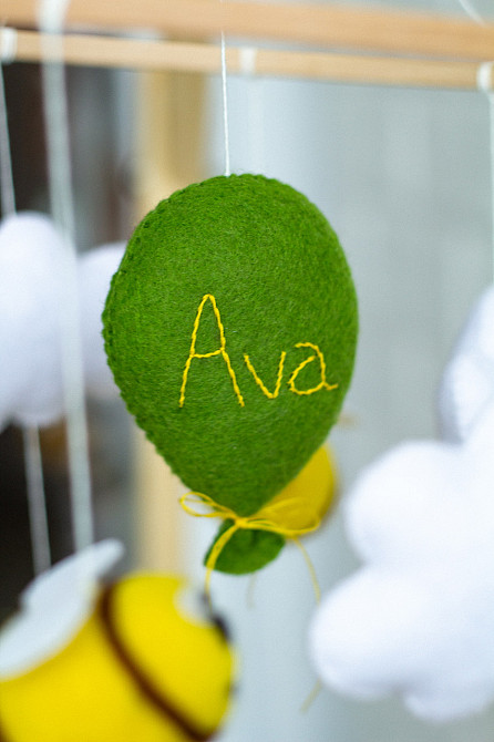 Музичний мобіль WoolyFox «Веселі дівчатка» з 35 мелодіями персоналізований Київ - фото 4