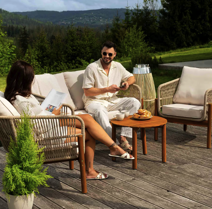 Комплект садових меблів Di Volio Deli бежево-кремовий Київ - фото 5