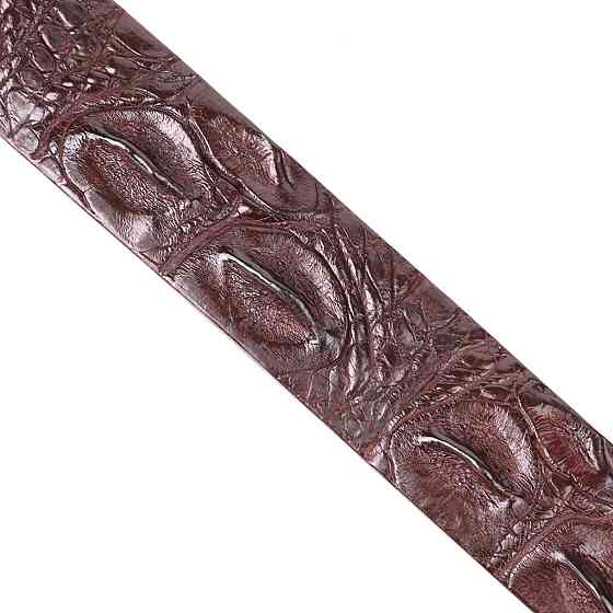Ремень-автомат CROCODILE LEATHER 18240 из натуральной кожи крокодила Коричневый Киев