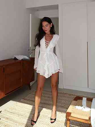 Жіночий романтичний чарівність-комбінезон софт + шифон Молочний, 46/48 Одеса