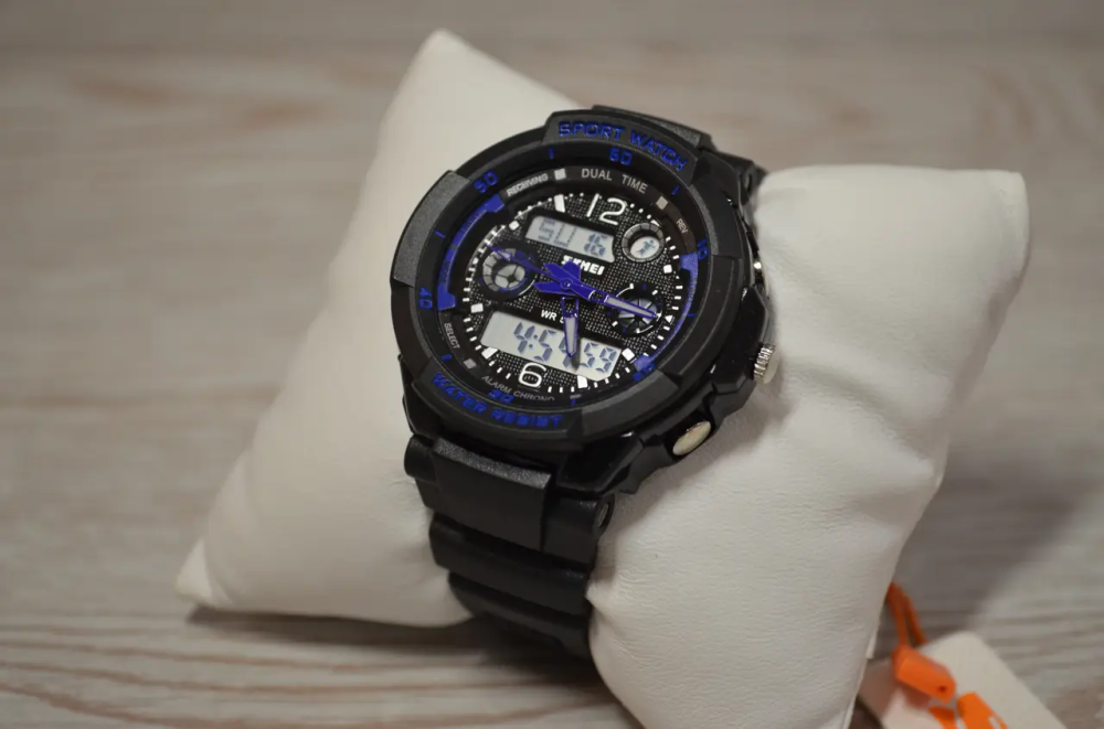 Дитячий спортивний наручний годинник Skmei 1060 s-shock Синій Київ - фото 6