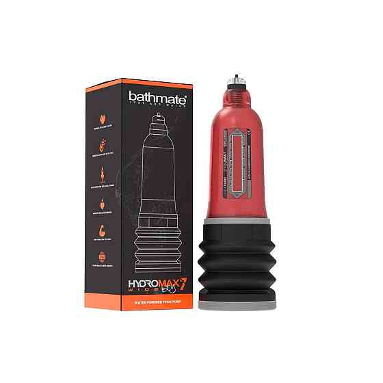 Гидропомпа Bathmate Hydromax 7 WideBoy Red (X30) для члена длиной от 12,5 до 18см, диаметр до 5,5см Sex Aura Киев