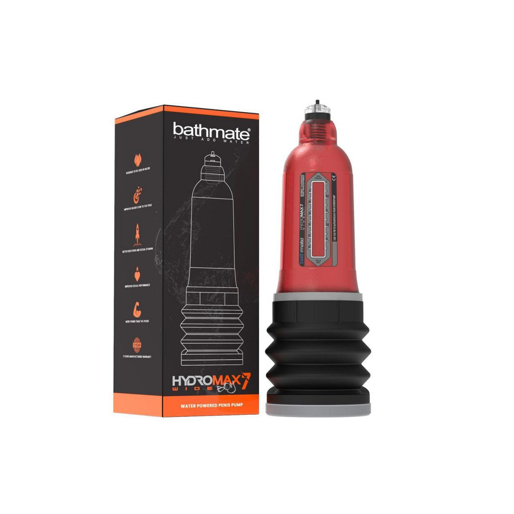 Гидропомпа Bathmate Hydromax 7 WideBoy Red (X30) для члена длиной от 12,5 до 18см, диаметр до 5,5см Sex Aura Киев - изображение 2