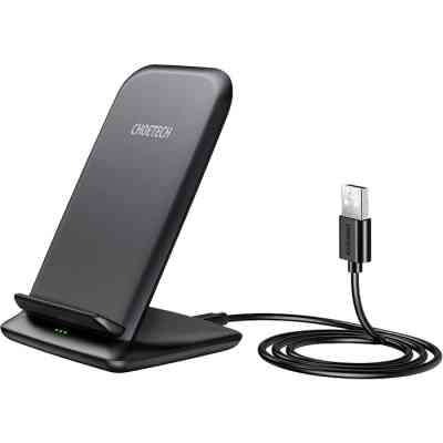 Зарядний пристрій Choetech 15W Fast Wireless Charging Stand 2coils black (T555-F-BK) Вінниця