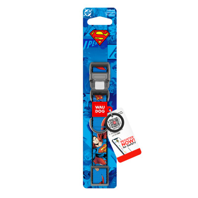 Нашийник для тварин WAUDOG Nylon з QR паспортом "Сила Супермена", пластиковий фастекс, XL (283-1079) Вінниця - фото 3