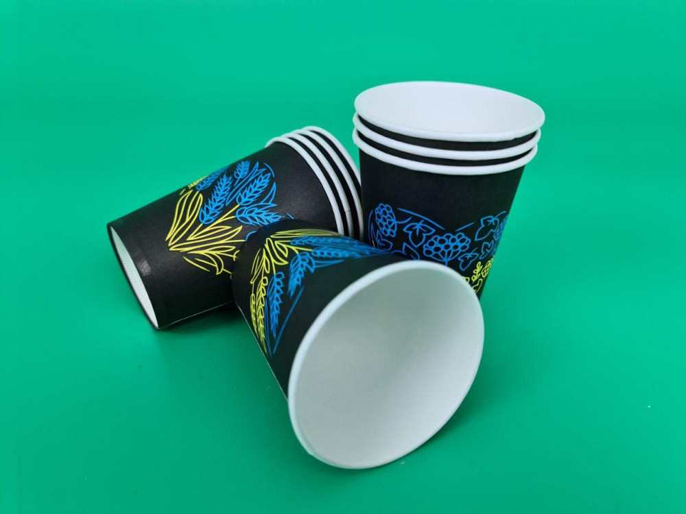 Паперові склянки кольорові 175 мл "Українське серце" Маестро (50 шт.) Харків - фото 2