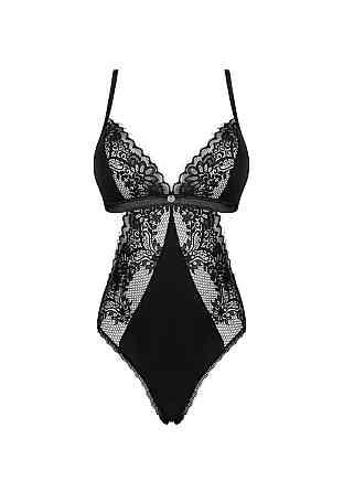 Кружевное боди Obsessive Maderris M/L Черное Sex Aura Киев