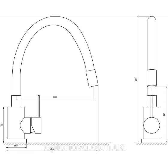 Смеситель для кухни TOPAZ CORSICA TC 8853-04-GR Черновцы
