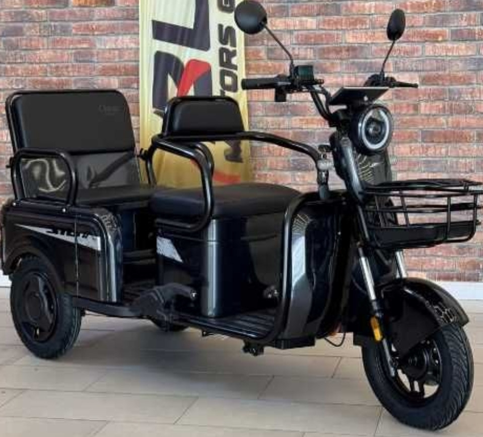 Електричний трицикл Corso SIG-8 1200W 72V/28Ah, 3 місця- Чорний. Харків - фото 4