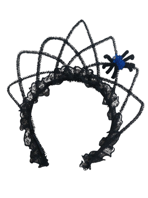 Обруч Хэллоуин на голову Паук на короне one size черный Киев - изображение 1