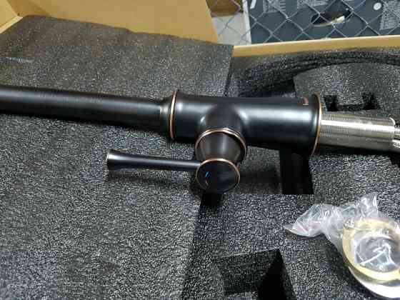 Змішувач для кухні висувним виливом Imprese Podzima Zrala ZMK02170815, чорний Київ