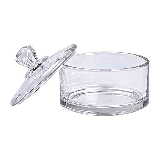 Yiwu Цукерниця з кришкою Ø 10 см скляна HP-YH-24 Київ
