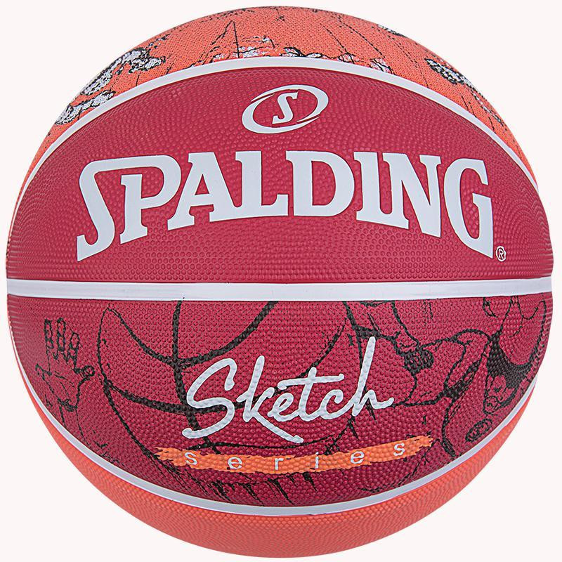 84381Z М'яч баскет Spalding SKETCH DRIBLE 7 Вишнёвое - изображение 1