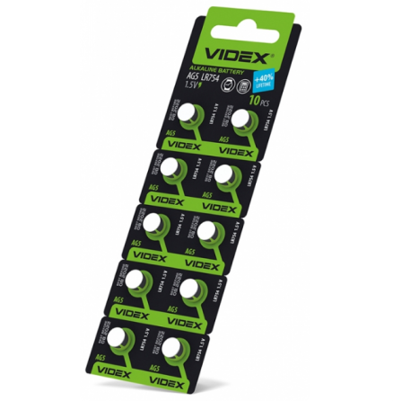 Батарейка G5/LR48/LR754/393 (бл-10шт) Videx Житомир