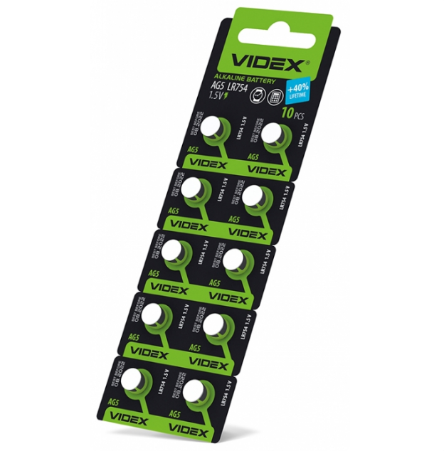 Батарейка G5/LR48/LR754/393 (бл-10шт) Videx Житомир - фото 1