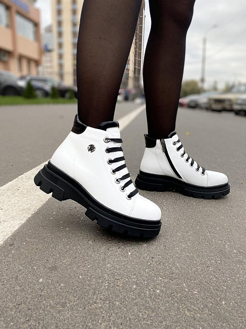 Без бренда Жіночі черевики ASTINI білі шкіра натуральна зимові (5178) 38 Коломия - фото 7