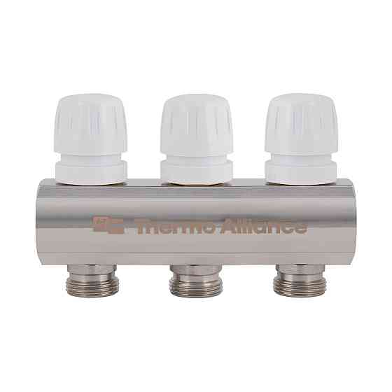Коллектор латунный с расходомерами и евроконусами Thermo Alliance Standart 1
