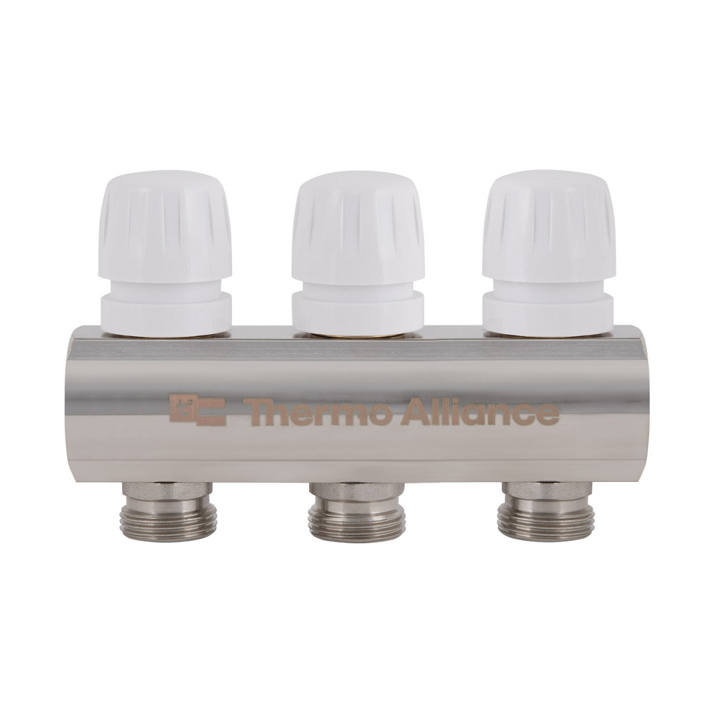 Коллектор латунный с расходомерами и евроконусами Thermo Alliance Standart 1