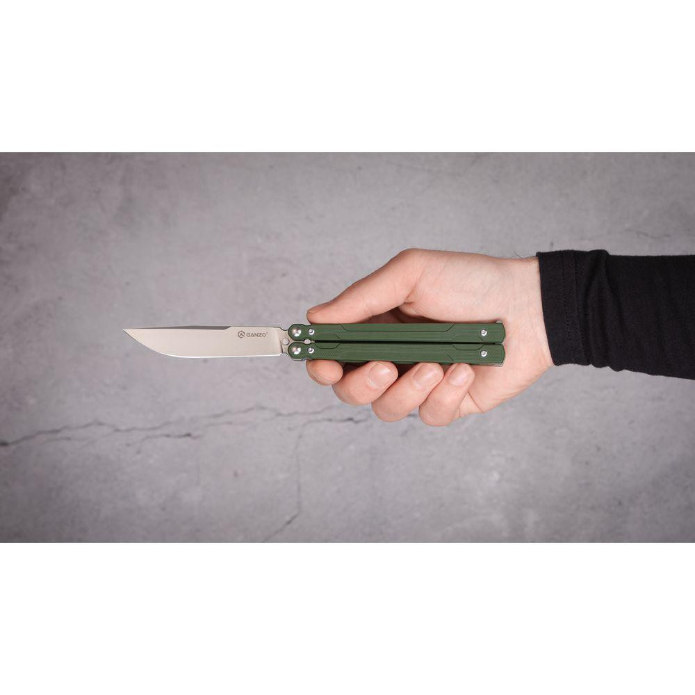 Нож-бабочка (балисонг) Ganzo G766-GR Ровно - изображение 10