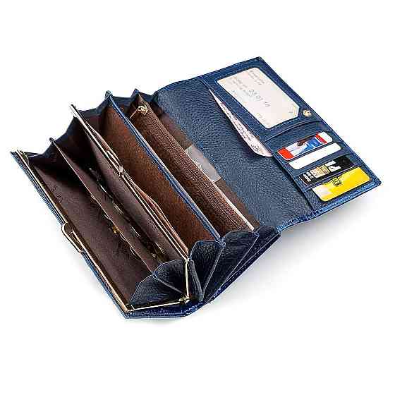 Кошелек женский ST Leather 18432 (S9001A) модный Синий Киев