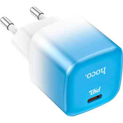 Зарядний пристрій HOCO C101A USB-C PD20W Ice Blue (6931474769374) Вінниця