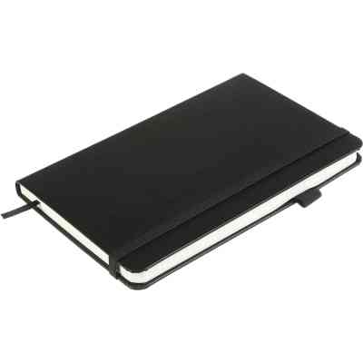 Книга записная Buromax Etalon 125x195 мм 96 листов в клетку обложка из искусственной кожи Черная (BM.291160-01) Винница