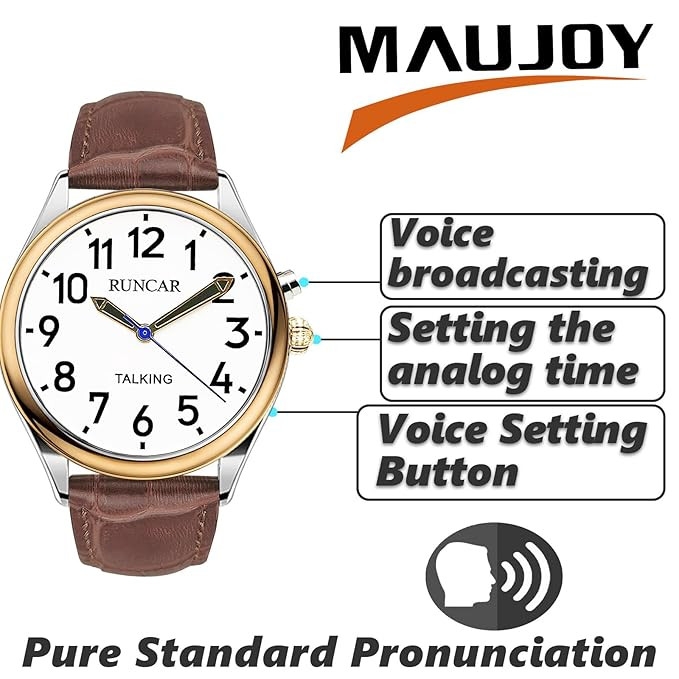 Годинник з голосовим сповіщенням (французька) RUNCAR Talking Alarm Watch Луцк - изображение 3