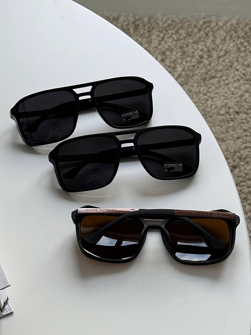 Чоловічі сонцезахисні окуляри Porsche Design з пластиковою оправою на середнє обличчя Київ - фото 2