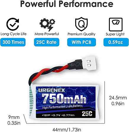 Акумуляторна батарея URGENEX LiPo 3.7 В 750 мАг 5 шт. з роз'ємом Molex зарядний пристрій 5 в 1 для Syma X5A X5SW X5C X5C X5 Дніпро