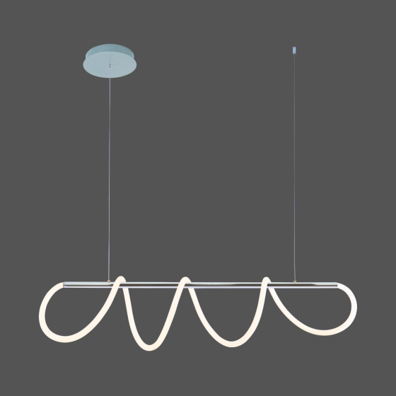 Люстра підвісна світлодіодна акрилова VALESO 20006PM хром Коломия