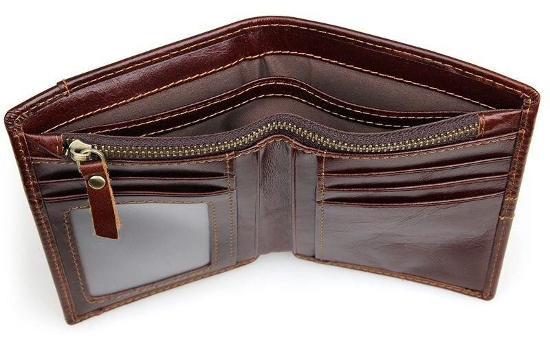 Кошелек мужской Коричневый (Vintage) Киев - изображение 3