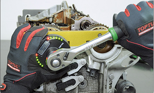 Цифровий динамометричний адаптер TOPTUL + шкала довороту 1/2" 17-340Нм DTA-340A4 Одеса