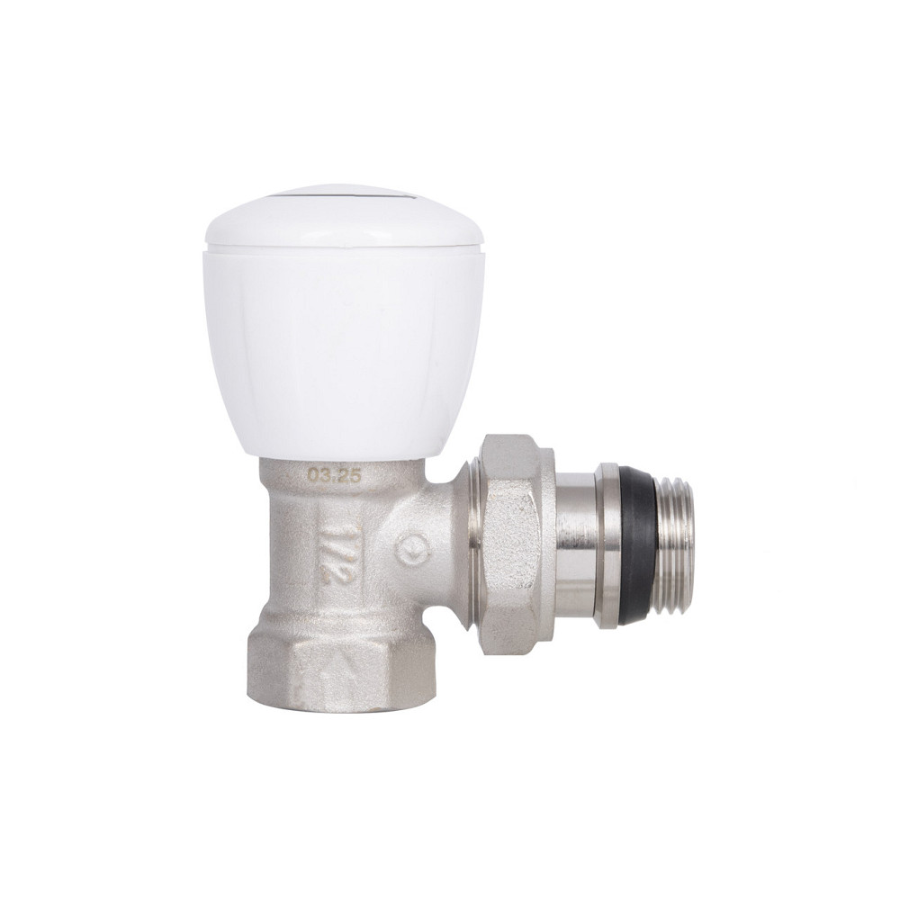 Кран радіаторний Thermo Alliance Standart Powerful 1/2" з антипротіканням кутовий SF232W15 Київ - фото 5