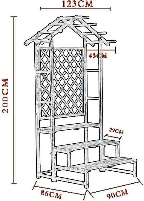 Підставка для квітів "Баліскью" капучино Миколаїв - фото 5