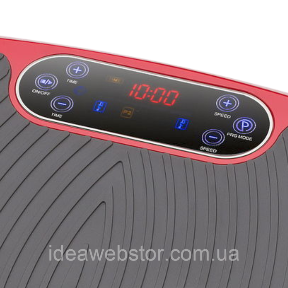 Віброплатформа Gymtek XP750 3D червона для дому до 180 кг з пультом і еспандерами тренажер для схуднення фітнесу та масажу Київ - фото 19