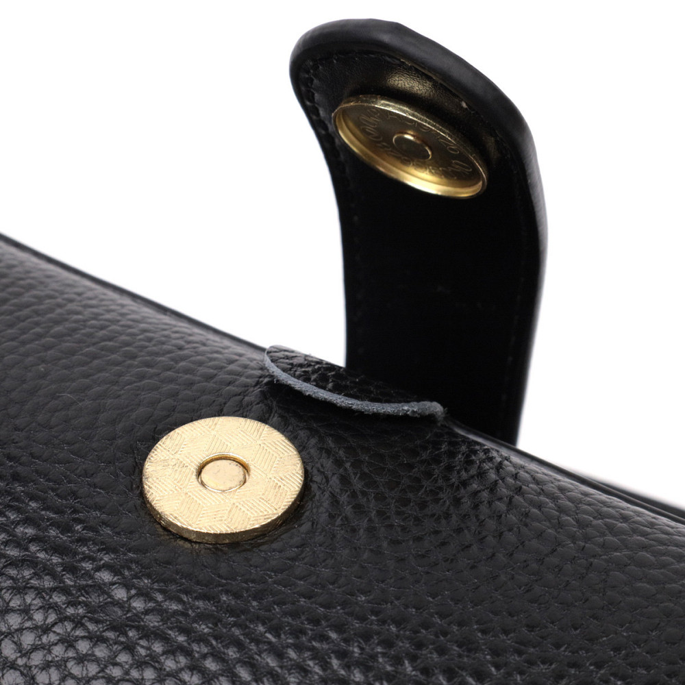 Цікавий клатч у класичному кольорі з цікавою клямкою з натуральної шкіри Vintage 22427 Чорний Київ - фото 6