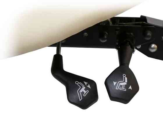 Стілець-сідло для майстра 4008, роздільне сидіння, 2 регулювання Бежевий Київ