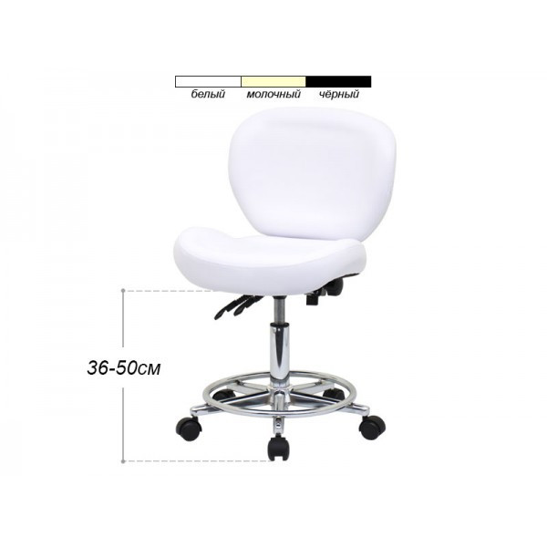 Стілець майстра зі спинкою на колесах Київ - фото 1