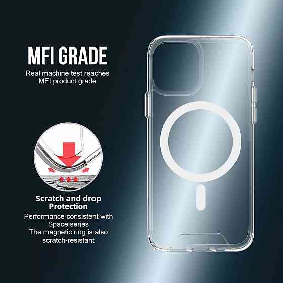 Чохол для смартфона Space Magnetic for Apple iPhone 15 Pro Max Transparent Київ