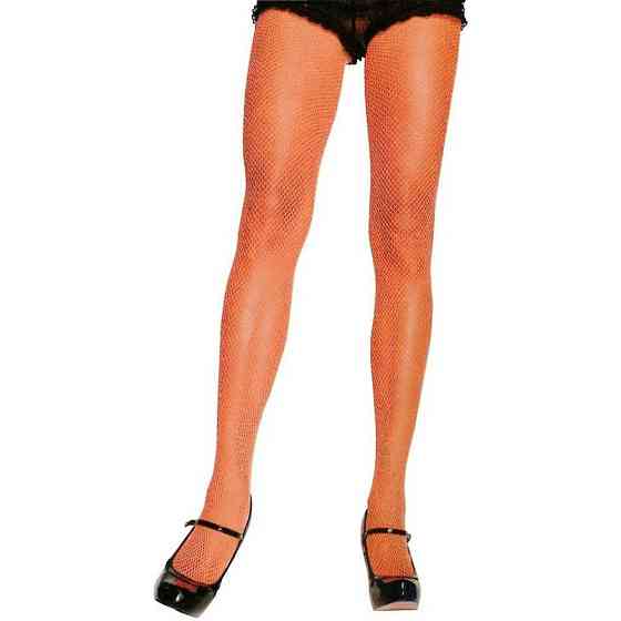 Колготы в сеточку One Size Risa Nylon Fishnet Tights от Leg Avenue, оранжевые Sex Aura Киев