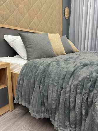 Плед-покрывало полоска Шарпей 200х230 см (+-5см) Серый (87-105) Киев