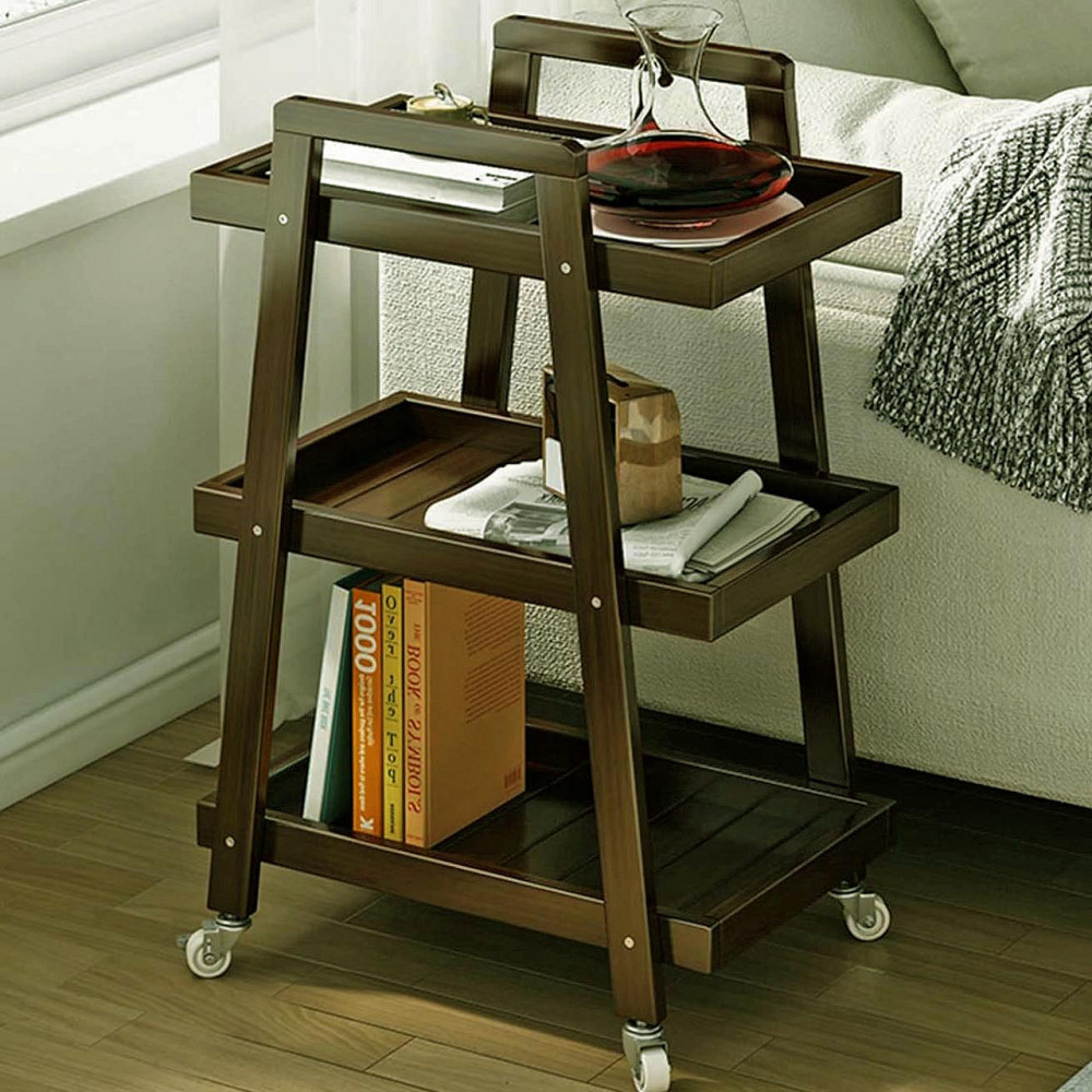 Этажерка для ванной на колёсиках 