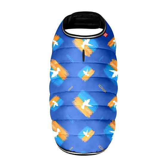 Курточка-накидка для собак WAUDOG Clothes, малюнок "Флаг", XXS, А 23 см, B 29-36 см, С 14-20 см Вінниця
