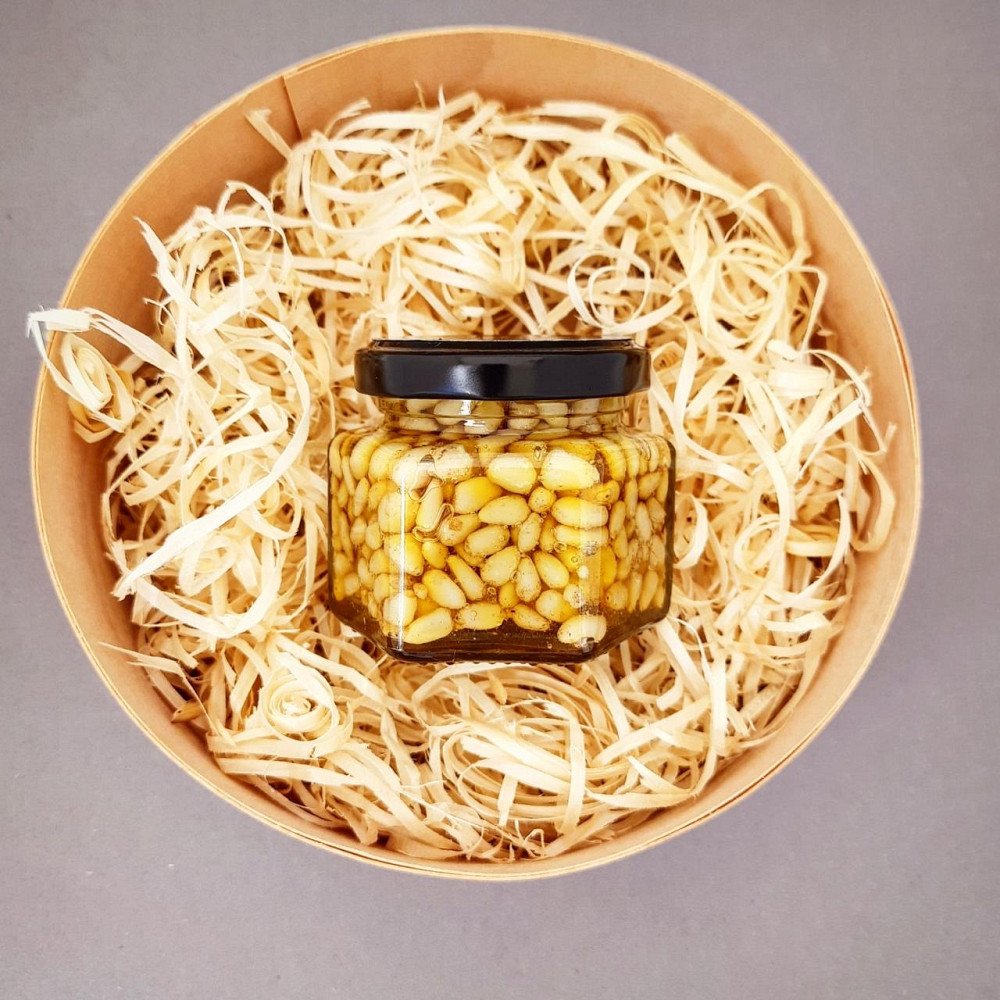 Мед с кедровым орехом 50 грамм Одесса - изображение 4