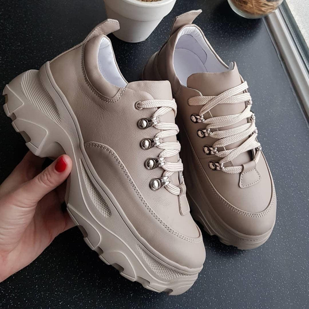 RONE Кросівки жіночі RONE 018 капучіно (весна-осінь, шкіра натуральна) (2675) 36-40 Коломыя - изображение 2