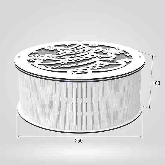 Подарункова коробка EKOSTAR d250 h100 Київ